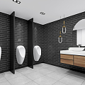 Public toilet Modern toilet 3d model