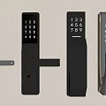 Fingerprint lock password lock anti-theft door lock smart lock electronic 3d model