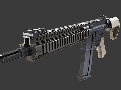 MK18 rifle gun submachine gun pistol carbine military gun MK18 rifle gun 3d model