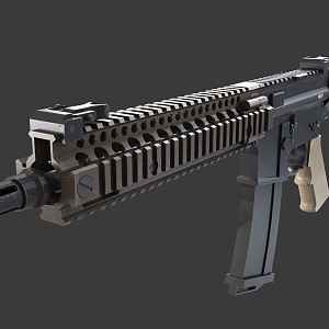 MK18 rifle gun submachine gun pistol carbine military gun MK18 rifle gun 3d model