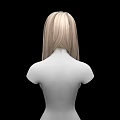 Game and Movie Character With Long Blonde Hair 3D Bust Model