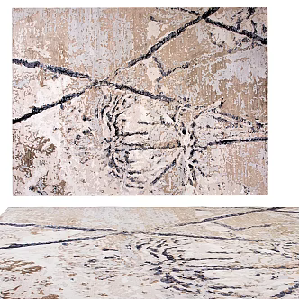 New Chinese Style Simple Carpet 3d model