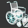 Durable Manual Medical Equipment Wheelchair with Ergonomic Design for Mobility Support