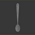 Sleek Metal Spoon as Essential Household Item for Daily Dining Use