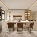 Modern Living Dining Room Interior With Spacious Sofa Area Rug Bookshelf And Large Windows
