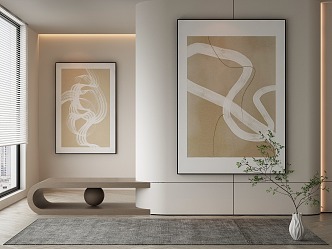 modern decorative painting 3d model