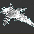 Jet Fighter Aircraft Military Vehicle 3d model