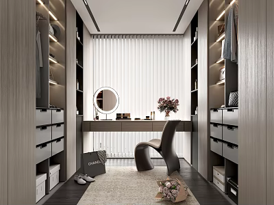 Modern Cloakroom 3d model