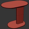 Modern Living Room Light Luxury Corner Table Side Table 3d model