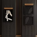 Creative Modern Sculpture Carving Artwork With Abstract Design For Interior Wall Decor 3d model