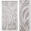 Modern Abstract Painting With Flowing Feather Like Textures And Artistic Line Patterns