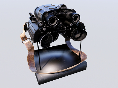 Ancient modern telescopes model