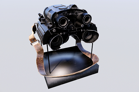 Ancient modern telescopes 3d model