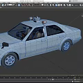 Green Security Patrol Car With Roof Emergency Lights And Patrol Markings