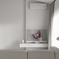 Modern White Apartment Interior With Desks Chairs Sofas And Stairs