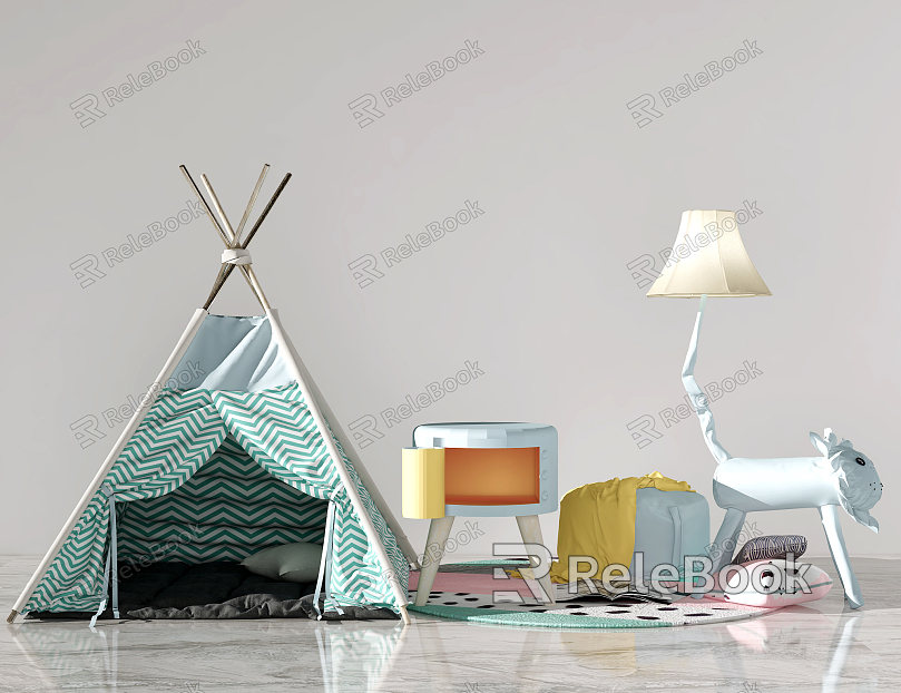 Children's Floor Lamp Modern Tent model