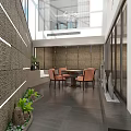 Indoor Swimming Pool With Skylights Metal Handrails And Modern Interior Design
