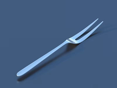 Stainless Steel Cutlery Set with Modern Design Fork for Dining Table Use 3d model