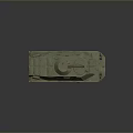 Green Military Wheeled Tank With Turret And Armored Combat Structure Design