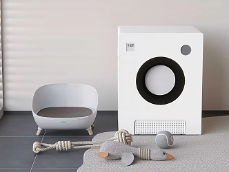 Cat Nest Cat Sleeping Sofa Automatic Cat Litter Basin Closed Cat Toilet Pet Toy Supplies 3d model