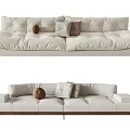 Modern double sofa soft sofa 3d model