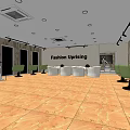 Fashion Uprising Beauty Hair Salon Interior With Green Chairs White Sofas And Wooden Floor