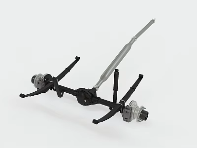 Black And Silver Hardware Tool With Long Rod Multiple Arms And Connecting Parts 3d model