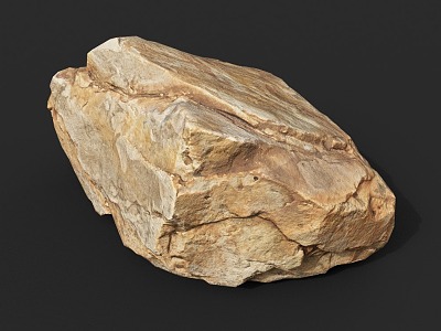 Rock Block Stone Natural Landscape model