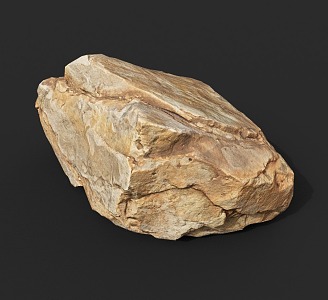 Rock Block Stone Natural Landscape 3d model