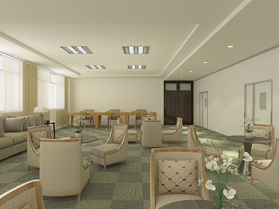 Reception Room Modern Leisure Room 3d model