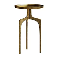 Elegant Modern Side Table Design With Round Top And Geometric Metal Legs 3d model