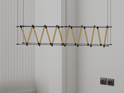 Modern chandelier 3d model