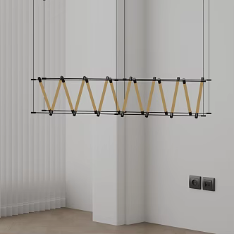 Modern chandelier 3d model