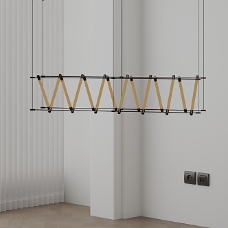 Modern chandelier 3d model