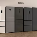 Poliform Stylish Refrigerators and Freezers with White and Gray Various Designs on