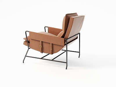 Single Sofa Leisure Chair Single Chair Leather Chair 3d model