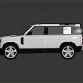 Modern White SUV with Dark Roof Green Front Accent Silver Wheels and Sleek Design