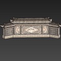 Chinese-style Shadow Wall Ancient Architecture 3d model