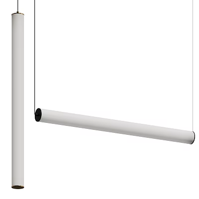 Modern chandelier creative tube chandelier 3d model