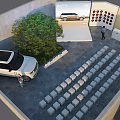 Range Rover 24 PURE Exhibition Display With Vehicle Model And Audience