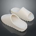 White Minimalist Slippers With Thick Sole For Comfortable Daily Wear