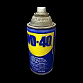 WD-40 Multi Use Spray Can With Blue Yellow Label And Worn Top
