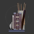 Modern Decorative Household Items With Mirrors Candle Reed Diffuser And Wooden Box