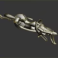Futuristic Sci Fi Mechanical Device With Complex Metal Structure Pipes Gears And Glowing Orange Components