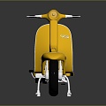 Scooter Motorcycle Two-wheeled Motocross Motorcycle Road Race Motorcycle Motor Vehicle 3d model