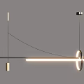Modern Design Chandeliers with Circular Spiral Curved Shapes and LED Lighting for Interior Spaces
