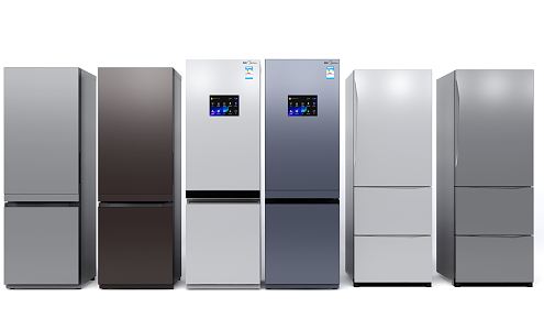 Modern refrigerator single door refrigerator 3d model