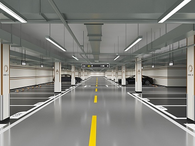 Parking Basement 3d model