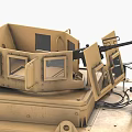 armored fighting vehicle 3d model