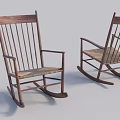 Elegant Wooden Dining Chairs with Wicker Seats Armrests and Traditional Design